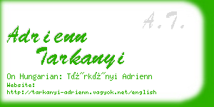 adrienn tarkanyi business card